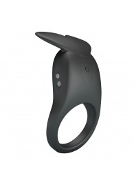 Черное перезаряжаемое виброкольцо Carlton - Baile - в Кемерово купить с доставкой