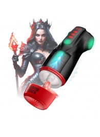 Интерактивный мастурбатор Raven с вакуумом, вибрацией и подсветкой - Shots Media BV - в Кемерово купить с доставкой