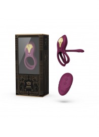 Фиолетовое эрекционное виброкольцо Bayek с пультом ДУ - Zalo - в Кемерово купить с доставкой