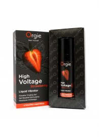 Жидкий вибратор Orgie High Voltage Strawberry - 15 мл. - ORGIE - купить с доставкой в Кемерово
