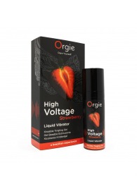 Жидкий вибратор Orgie High Voltage Strawberry - 15 мл. - ORGIE - купить с доставкой в Кемерово