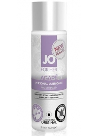 Лубрикант на водной основе для женщин JO AGAPE LUBRICANT ORIGINAL - 60 мл. - System JO - купить с доставкой в Кемерово