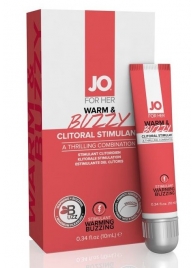 Клиторальный крем JO WARM   BUZZY CLITORAL GEL - 10 мл. - System JO - купить с доставкой в Кемерово