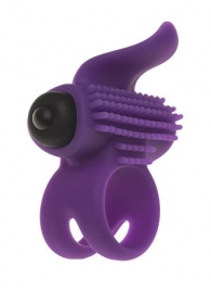 Эрекционное кольцо с подхватом мошонки и стимуляцией клитора Bullet Lastic Ring - Adrien Lastic - в Кемерово купить с доставкой