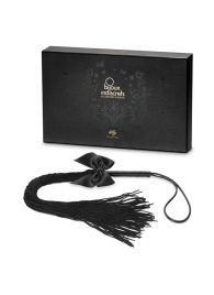 Чёрная плётка Lilly Whip Bijoux - Bijoux Indiscrets - купить с доставкой в Кемерово