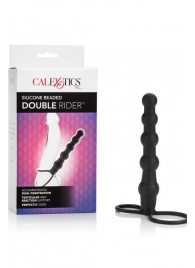 Насадка на пенис для двойного проникновения Silicone Beaded Double Rider - 14 см. - California Exotic Novelties - в Кемерово купить с доставкой