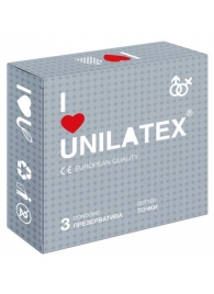 Презервативы с точками Unilatex Dotted - 3 шт. - Unilatex - купить с доставкой в Кемерово