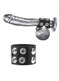 Ремень на член и мошонку 1.5  Cock Ring With Ball Strap - BlueLine - купить с доставкой в Кемерово