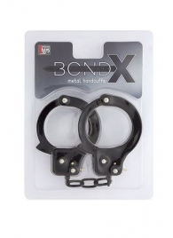 Чёрные наручники из листового металла BONDX METAL CUFFS BLACK - Dream Toys - купить с доставкой в Кемерово