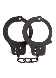 Чёрные наручники из листового металла BONDX METAL CUFFS BLACK - Dream Toys - купить с доставкой в Кемерово