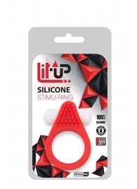 Красное эрекционное кольцо LIT-UP SILICONE STIMU RING 1 RED - Dream Toys - в Кемерово купить с доставкой