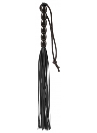 Чёрная мини-плеть из резины Rubber Mini Whip - 22 см. - Blush Novelties - купить с доставкой в Кемерово