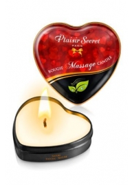 Массажная свеча с нейтральным ароматом Bougie Massage Candle - 35 мл. - Plaisir Secret - купить с доставкой в Кемерово