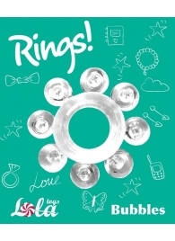 Прозрачное эрекционное кольцо Rings Bubbles - Lola Games - в Кемерово купить с доставкой