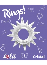 Прозрачное эрекционное кольцо Rings Cristal - Lola Games - в Кемерово купить с доставкой