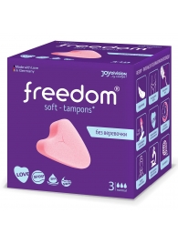 Женские гигиенические тампоны без веревочки FREEDOM normal - 3 шт. - Freedom - купить с доставкой в Кемерово