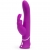 Лиловый вибратор-кролик Curve Rechargeable Rabbit Vibrator - 25,4 см. - Happy Rabbit