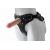 Черный пояс-трусики с двумя насадками Soft-Dolli - 16,5 и 10,5 см. - LOVETOY (А-Полимер) - купить с доставкой в Кемерово