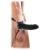 Чёрный полый страпон 7  Silicone Hollow Strap-On - 18 см. - Pipedream - купить с доставкой в Кемерово