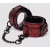 Красно-черные наручники Reversible Faux Leather Wrist Cuffs - Fifty Shades of Grey - купить с доставкой в Кемерово
