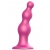 Розовая насадка Strap-On-Me Dildo Plug Beads size L - Strap-on-me - купить с доставкой в Кемерово