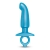 Голубая анальная пробка для массажа простаты Hither Silicone Prostate Plug - 14,3 см. - b-Vibe - в Кемерово купить с доставкой