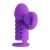 Фиолетовая вибронасадка с клиторальным отростком Harden - Baile - в Кемерово купить с доставкой