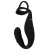 Черное эрекционное кольцо со стимуляцией промежности и анальной пробкой Cock Ring with RC Prostate Plug - Orion - в Кемерово купить с доставкой