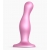 Розовая насадка Strap-On-Me Dildo Plug Curvy size M - Strap-on-me - купить с доставкой в Кемерово
