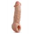 Телесная насадка-удлинитель Intrepid 9.25 Inch Realistic Penis Extender Sleeve - 23,5 см. - Blush Novelties - в Кемерово купить с доставкой