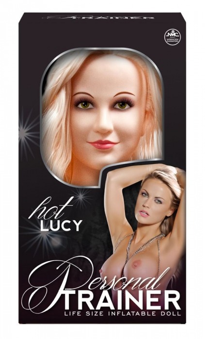 Надувная кукла с вибрацией и 2 любовными отверстиями Hot Lucy Lifesize Love Doll - NMC - в Кемерово купить с доставкой