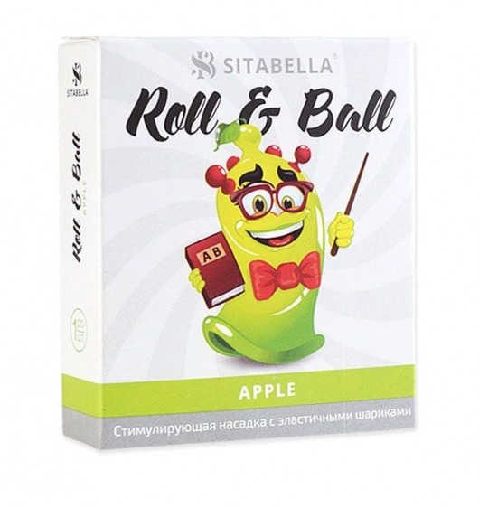 Стимулирующий презерватив-насадка Roll   Ball Apple - Sitabella - купить с доставкой в Кемерово