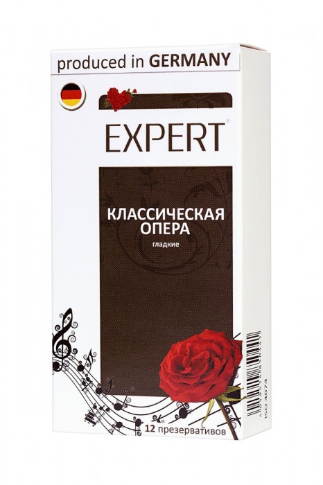 Гладкие презервативы Expert  Классическая опера  - 12 шт. - Expert - купить с доставкой в Кемерово