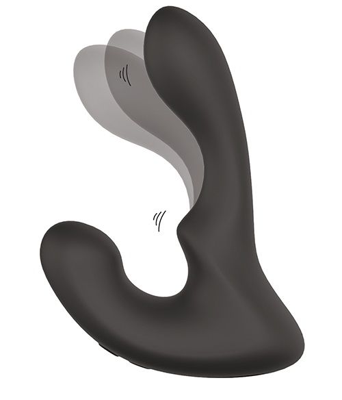 Чёрный массажер простаты с 2 моторами BOOTY ROCKER - Dream Toys - в Кемерово купить с доставкой