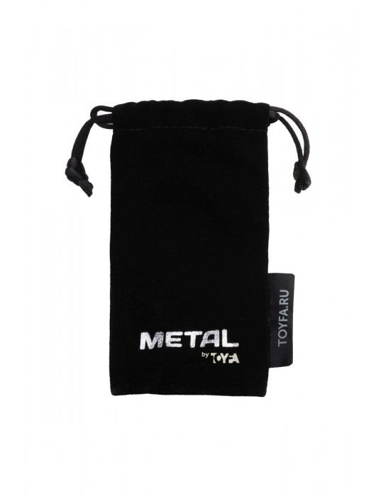 Серебристая коническая анальная пробка с красным кристаллом-сердечком - 7 см. - ToyFa - купить с доставкой в Кемерово