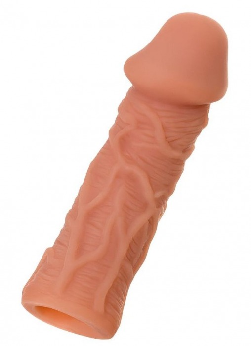 Телесная реалистичная насадка KOKOS Extreme Sleeve 05 с дополнительной стимуляцией - 12,7 см. - KOKOS - в Кемерово купить с доставкой
