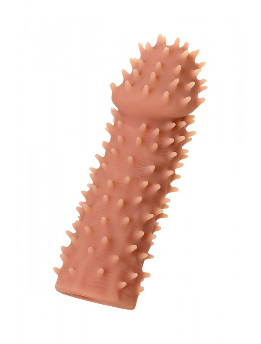 Телесная реалистичная насадка KOKOS Extreme Sleeve 07 с дополнительной стимуляцией - 12,7 см. - KOKOS - в Кемерово купить с доставкой