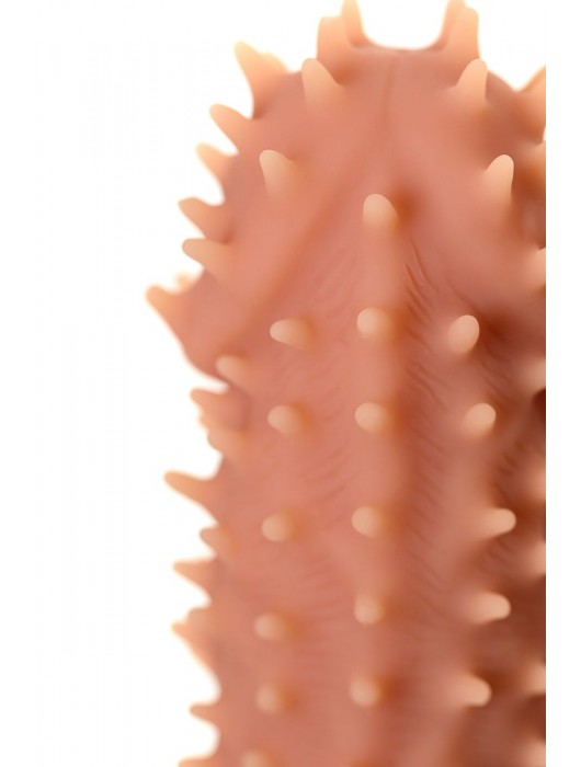 Телесная реалистичная насадка KOKOS Extreme Sleeve 07 с дополнительной стимуляцией - 12,7 см. - KOKOS - в Кемерово купить с доставкой