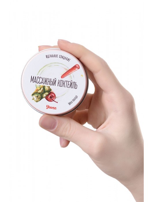 Массажная свеча «Массажный коктейль» с ароматом пина колады - 30 мл. - ToyFa - купить с доставкой в Кемерово