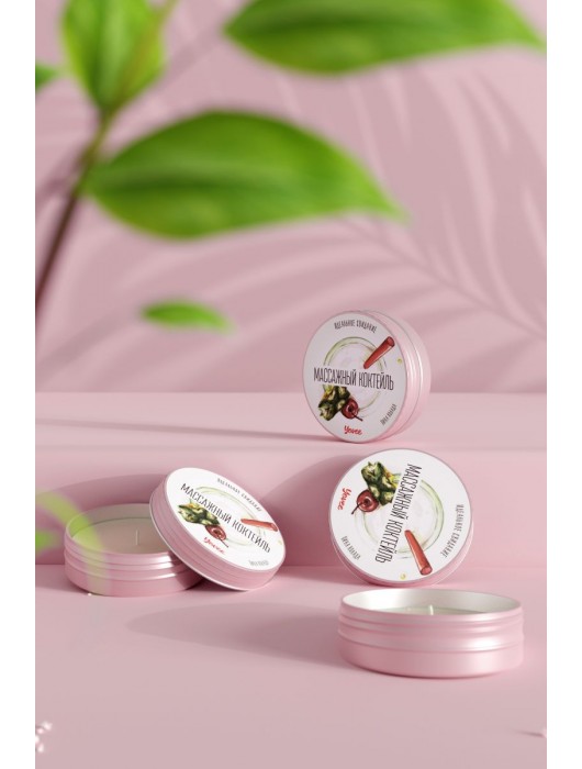 Массажная свеча «Массажный коктейль» с ароматом пина колады - 30 мл. - ToyFa - купить с доставкой в Кемерово