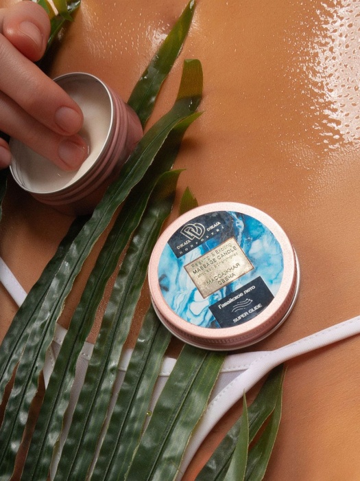 Массажная свеча  Гавайское лето - БиоМед - купить с доставкой в Кемерово