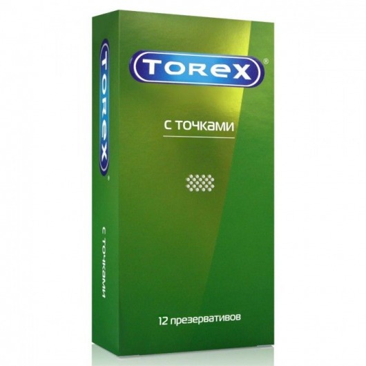 Текстурированные презервативы Torex  С точками  - 12 шт. - Torex - купить с доставкой в Кемерово