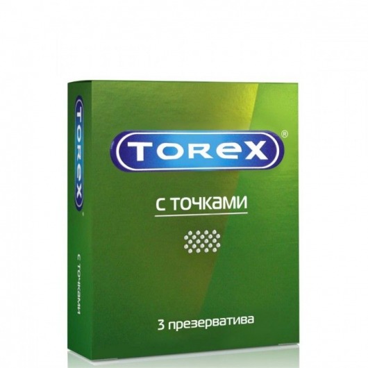 Текстурированные презервативы Torex  С точками  - 3 шт. - Torex - купить с доставкой в Кемерово