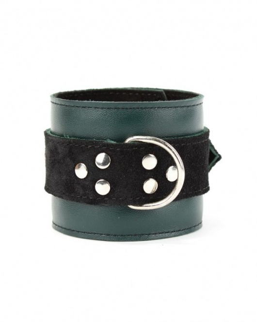 Изумрудные наручники Ladys Arsenal на карабинах - БДСМ Арсенал - купить с доставкой в Кемерово