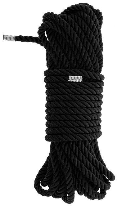 Черная веревка для бондажа BONDAGE ROPE - 10 м. - Dream Toys - купить с доставкой в Кемерово