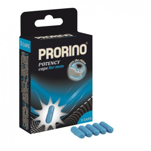 БАД для мужчин ero black line PRORINO Potency Caps for men - 5 капсул - Ero - купить с доставкой в Кемерово