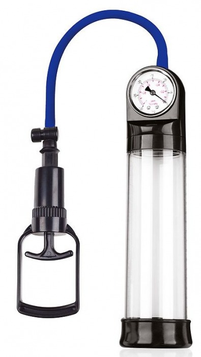 Прозрачная вакуумная помпа Sex Expert с манометром - Sex Expert - в Кемерово купить с доставкой