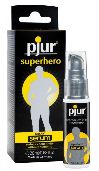 Сыворотка-пролонгатор pjur SUPERHERO Delay Serum - 20 мл. - Pjur - купить с доставкой в Кемерово