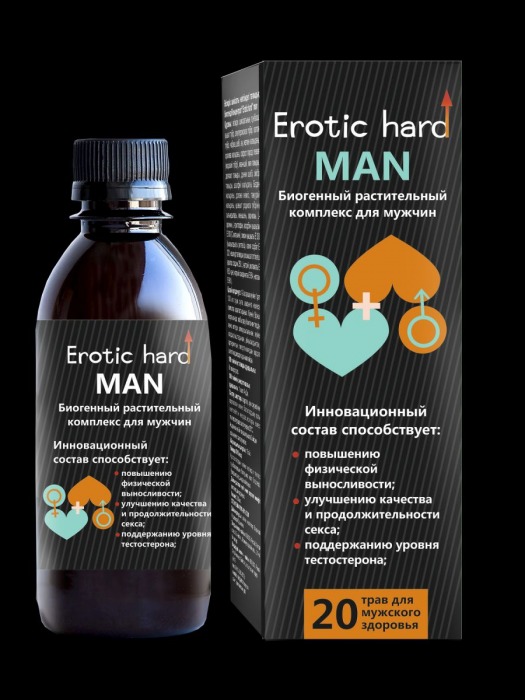 Мужской биогенный концентрат для усиления эрекции Erotic hard Man - 250 мл. - Erotic Hard - купить с доставкой в Кемерово