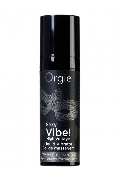 Гель для массажа ORGIE Sexy Vibe High Voltage с эффектом вибрации - 15 мл. - ORGIE - купить с доставкой в Кемерово